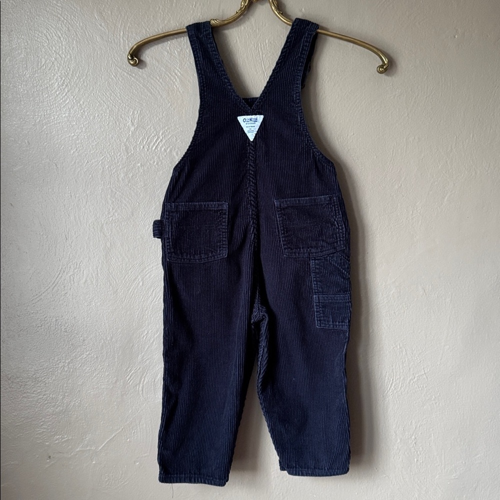 OshKosh B'gosh Vintage Dark Corduroy Overalls Size 4T